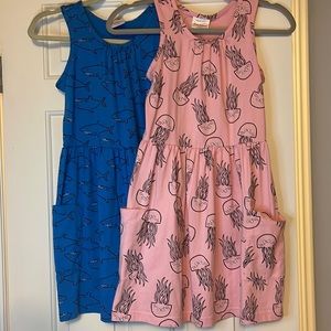 Hanna Anderson beach theme dresses, size 140, NWT